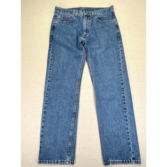 Levi's 505 Men's 32 Denim Jeans Straight Leg - Picture 1 of 7